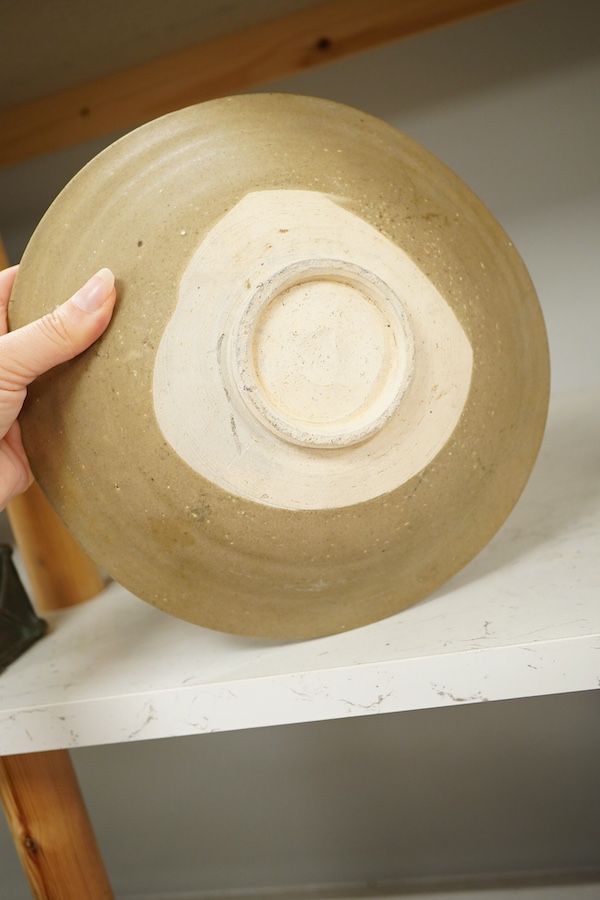A Chinese incised celadon bowl, Song dynasty, 24cm diameter
